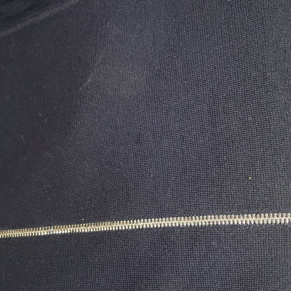 Sandro 100% Wool Navy Zip Up sweater l Small - Picture 3 of 5